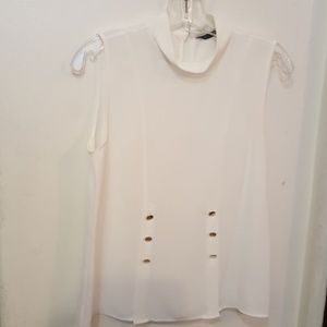 Zara Basic Collection white 90's top